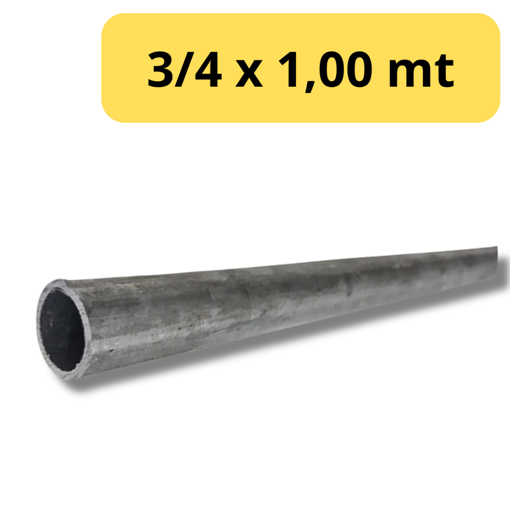 Tubo Galvanizado Para Bancada De Cozinha Banheiro 3/4 x 1 Mts Barra ...