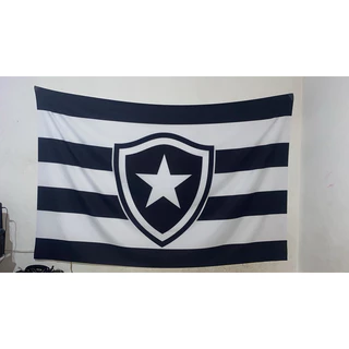 Bandeira do Botafogo 1,50 x 1,00 Em Tecido Oxford
