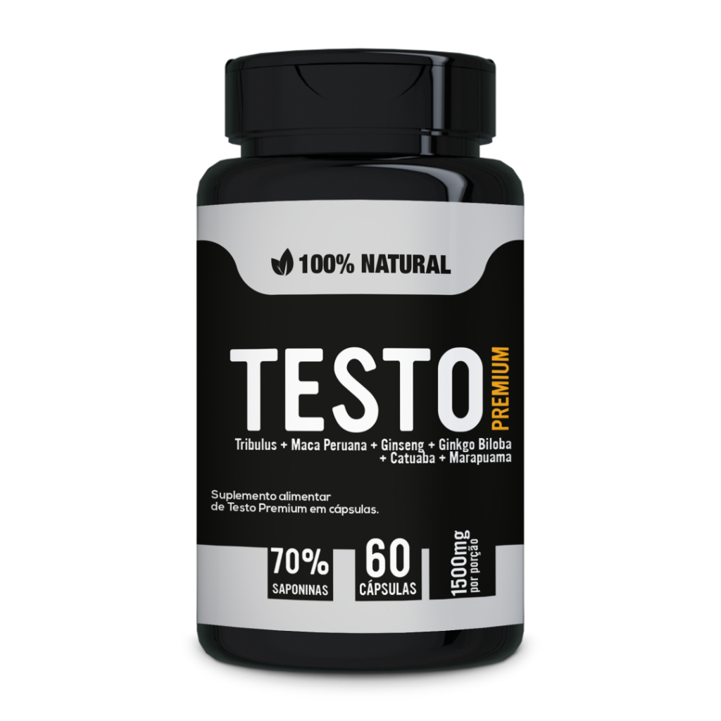 Testo Premium 60 Cápsulas 70% Saponinas 1500mg | Shopee Brasil