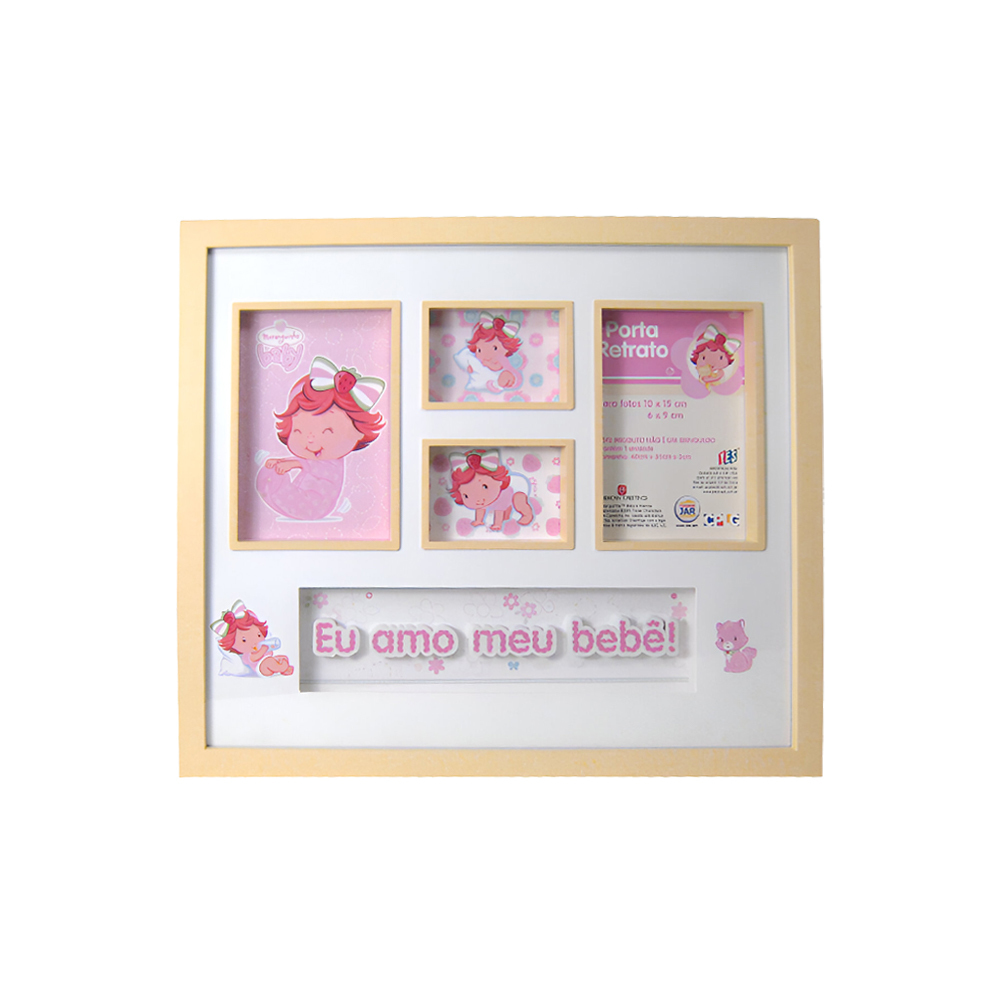 PortaRetratos para Bebês/Infantil Decorativo de parede 4 Fotos Baby