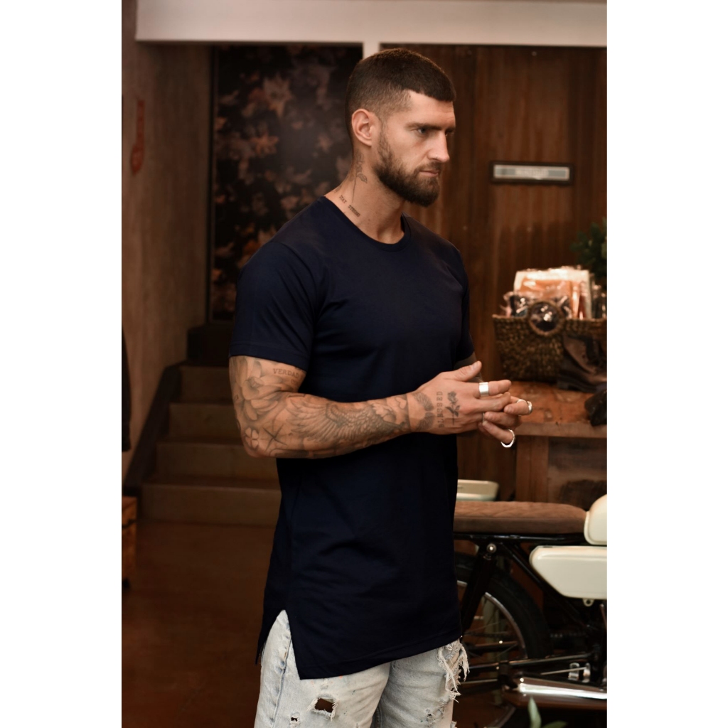 Camisa longline masculina nike fashion