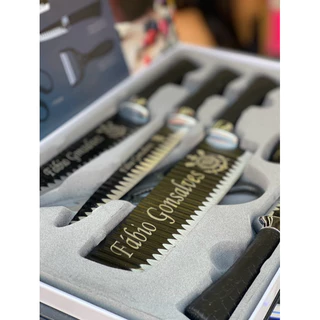 Kit de 6 Facas Churrasco inox cozinha Profissional Antiaderente-envio imediato (personalizado)