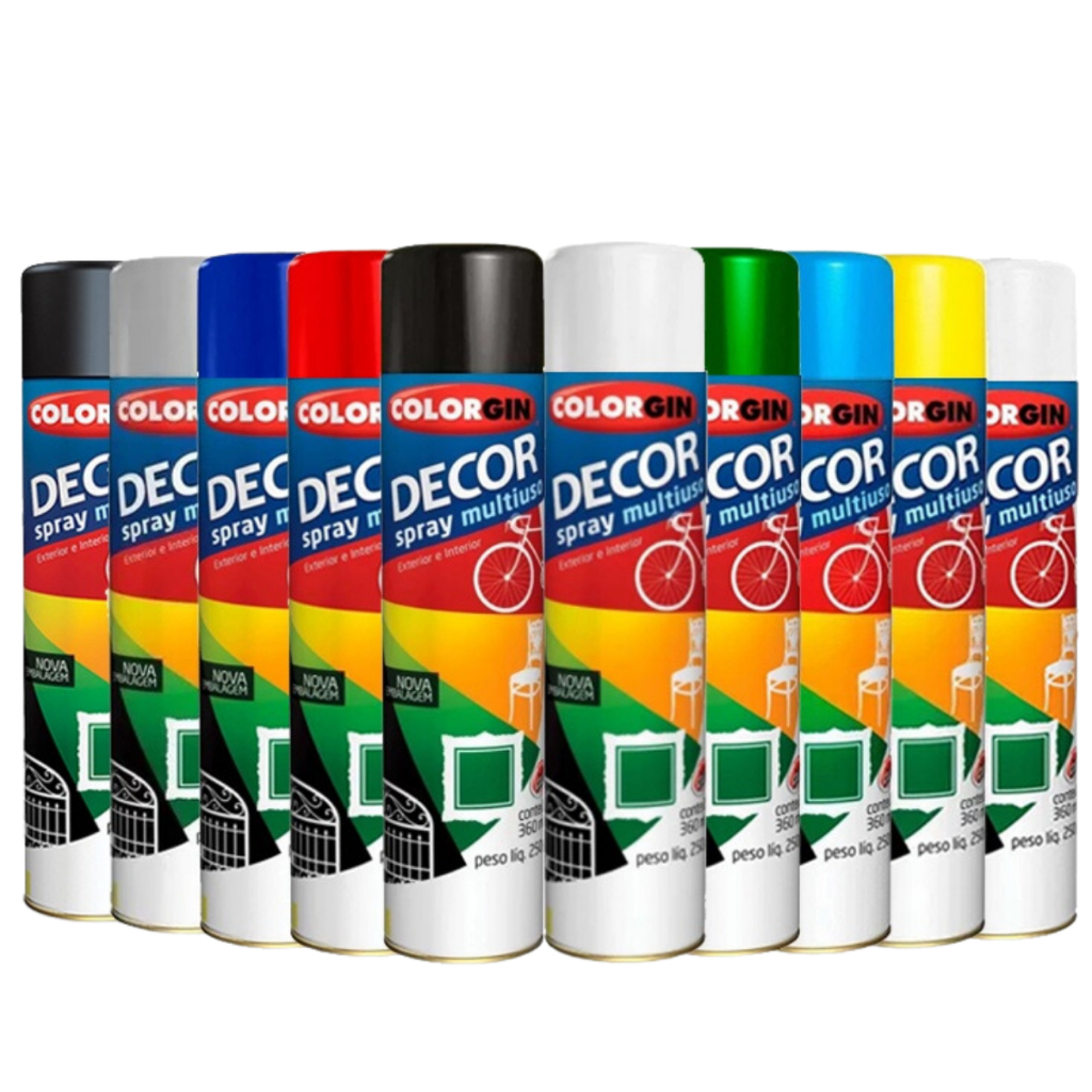 Tinta Spray Colorgin Decor Uso Geral – Escolha sua Cor -Colorgin ...