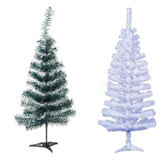 ARVORE DE NATAL 90CM SIMPLES SEM ENFEITE NEVADA/BRANCA