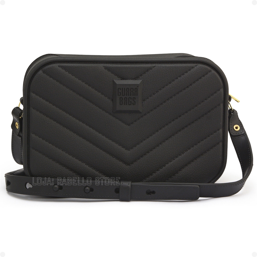 Bolsa Feminina Guará Bags Lançamento Emborrachada Transversal com Saquinho Personalizado