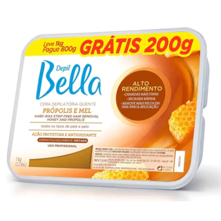 Cera Depilatória Depil Bella Própolis e Mel 1Kg
