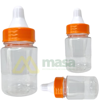 Kit 50 mini Mamadeira 40 ml - lembrancinhas personalizáveis chá de bebê e chá revelação mamadeirinha
