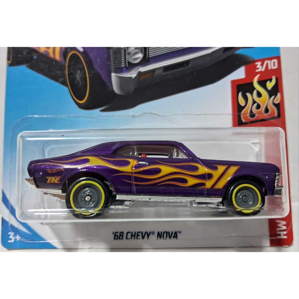 Hot Wheels '68 Chevy Nova Super Treasure Hunt (STH) | Shopee Brasil