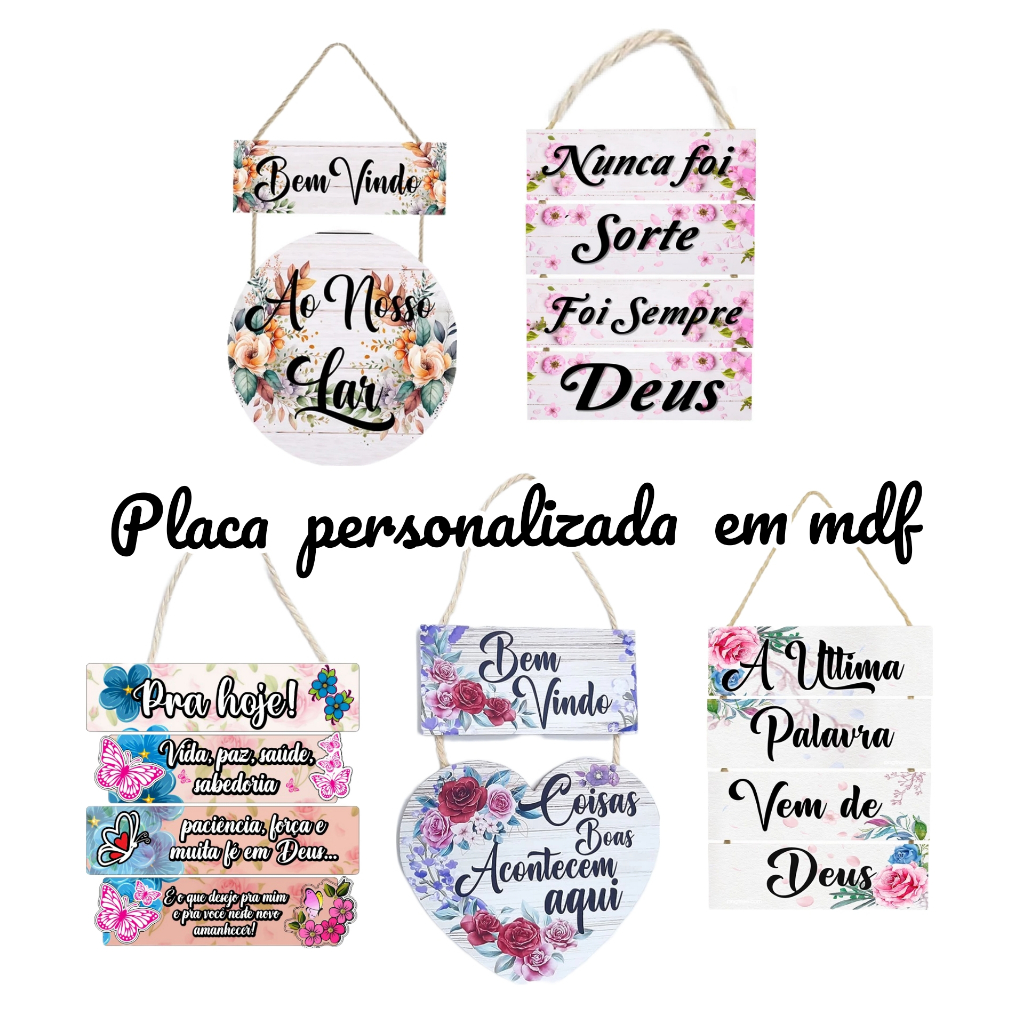 Placa/Quadro em mdf decorativo | Shopee Brasil