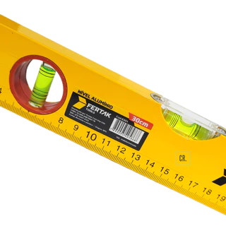 Nível de Alumínio Fertak Tools 12" 30cm Com 3 Bulbos/Bolhas Nivelador Nivel de Mão Para Nivelamento. PROMOÇÃO Super