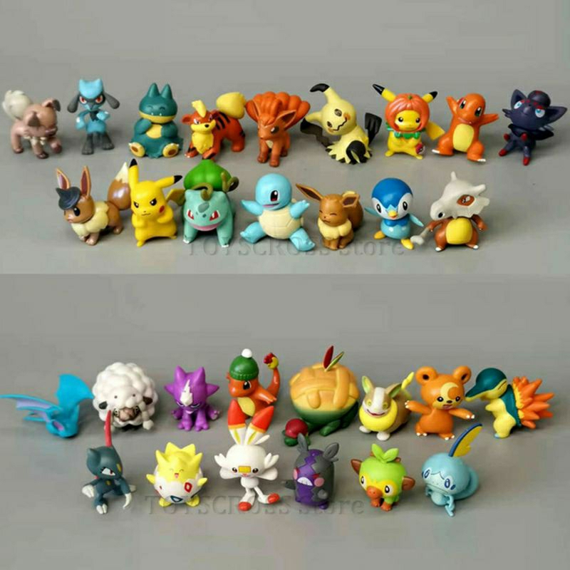 Pokémon, Figuras, Anime Charizard, Pikachu, Gengar, Vaporeon