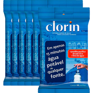 Pastilha Cloro Desinfetante 1mg Pacote com 6 unidades Clorin em Oferta na Shopee