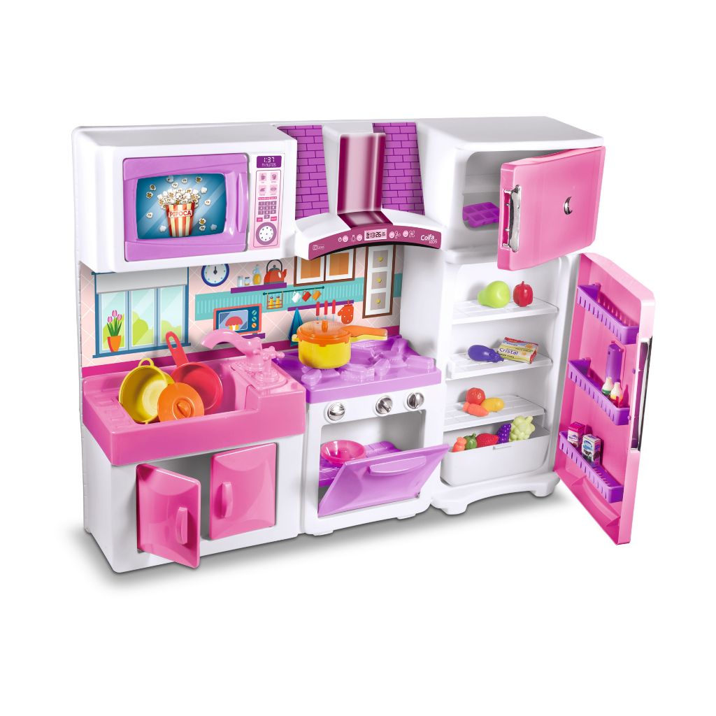 Cozinha Infantil De Brinquedo Grande Maxi Collection Premium Fogão ...