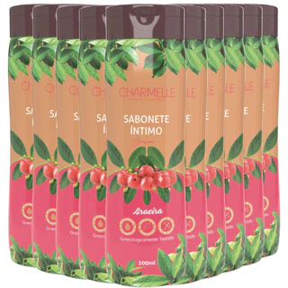 KIT 10 Sabonetes Íntimo Sensual Aroeira Charmelle Frescor E Higiene