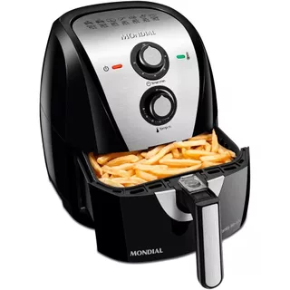 Fritadeira Elétrica Air Fryer Mondial Sem Óleo Grand Family 5,5L AF-55I Preto