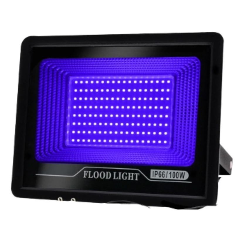 Kit 2 Luz Negra Refletor Led 50w Ip66 Uv Dj Balada Festa/Resina