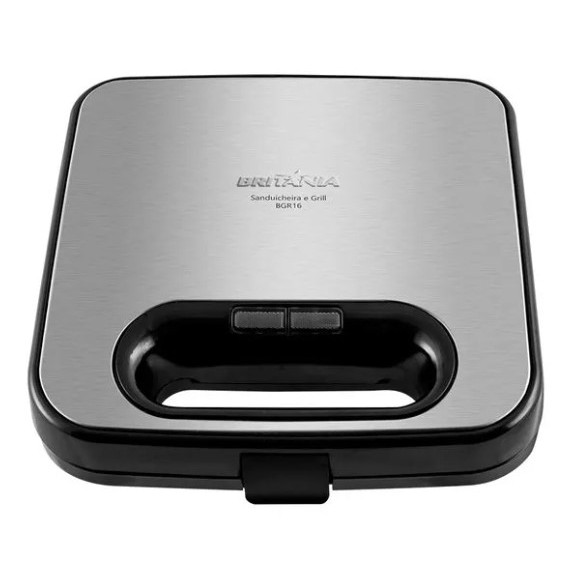 Sanduicheira e Grill Britânia Redstone 2 em 1 750W BGR16 Inox | Shopee ...