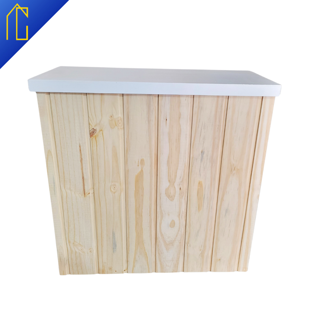 Cômoda Fake de Madeira Pinus Funcional Para Decorações Casuais em Salas no Geral ou em Festas