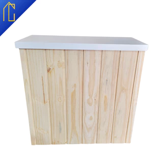 Cômoda Fake de Madeira Pinus Funcional Para Decorações Casuais em Salas no Geral ou em Festas