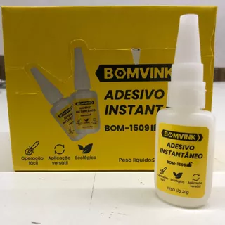 Cola Instântanea Adesivo BOMVINK 20g