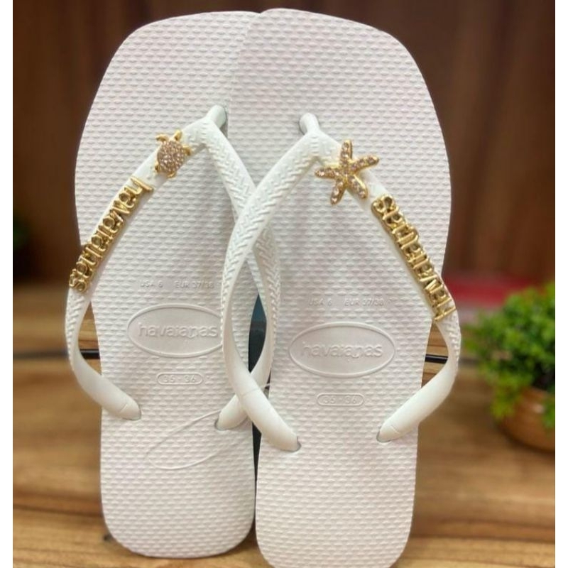 chinelo havaianas original+pingentes | Shopee Brasil