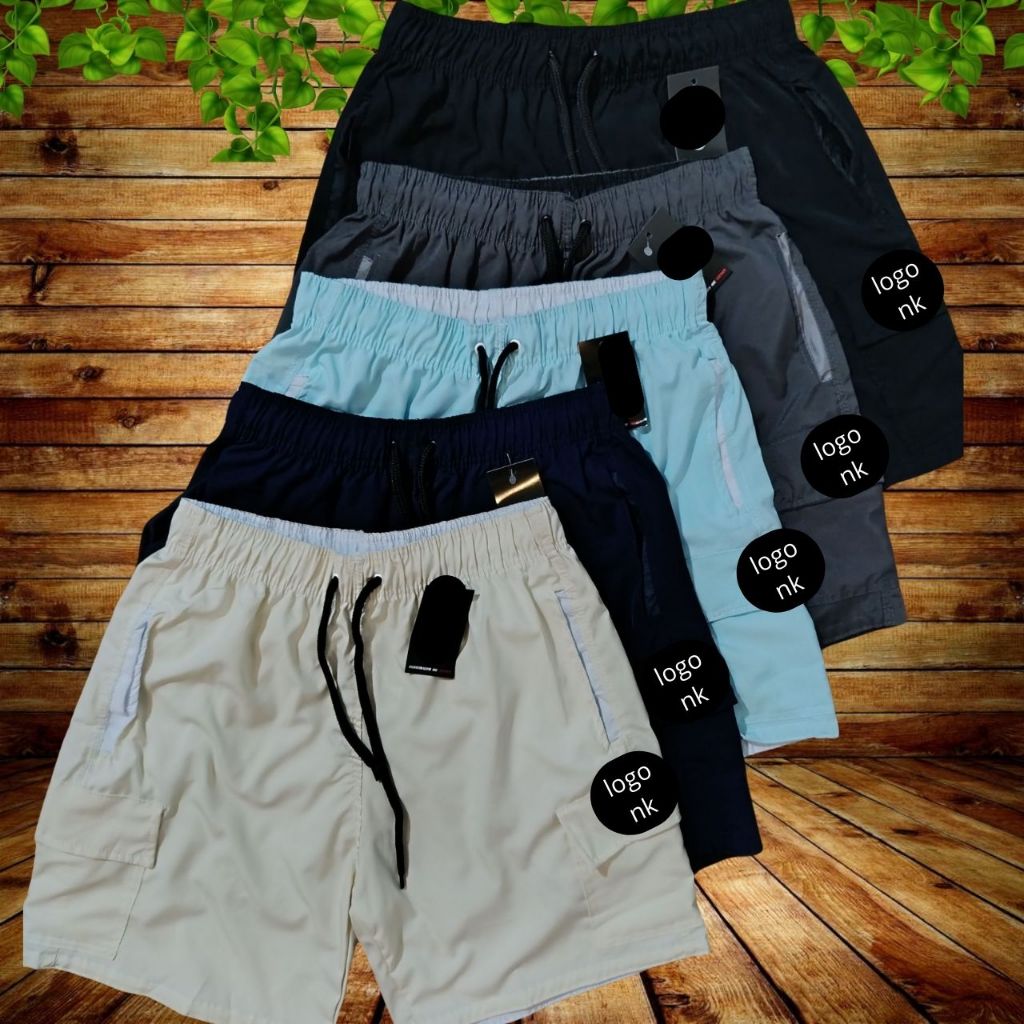 Bermuda cargo 4 BOLSOS tactel com elastano streetwear