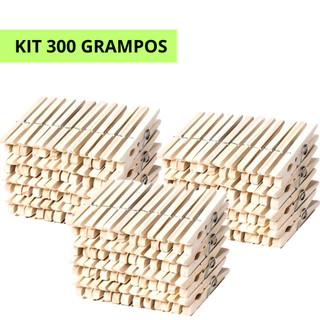 PRENDEDOR DE ROUPA DE MADEIRA KIT