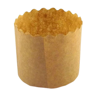 50 Forma De Papel Kraft Panetone 100g Forneavel Para Assar Natal Panettone
