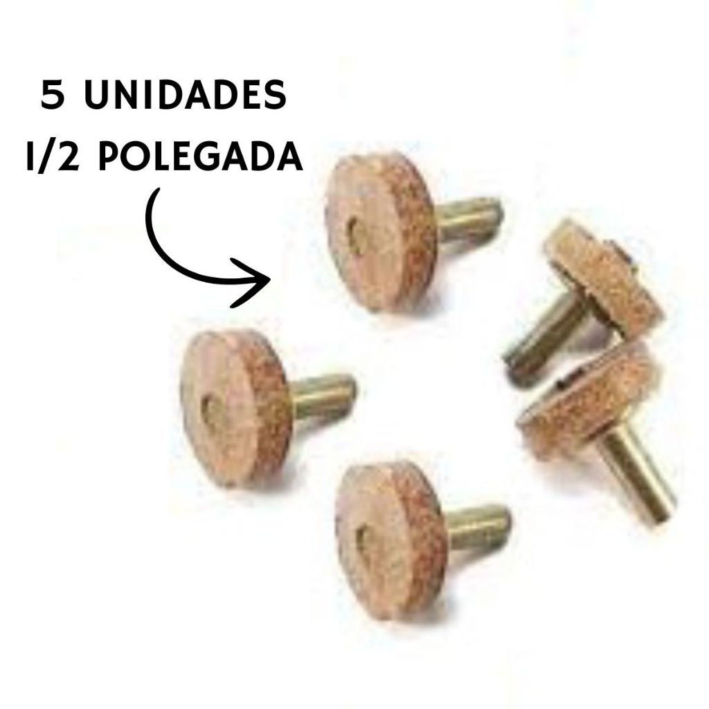 Kit Com 5 Vedante Courinho Carrapeta de Metal Para Reparo Registro Torneira Vedante 1/2
