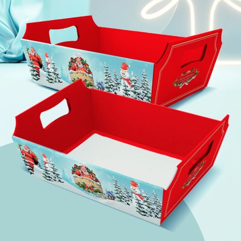10 CESTA DE PAPEL LINHA HOHOHO JANGO