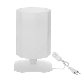 Abajur De Mesa Octolux Termoplástico Luminária Cabeceira Para 1 Lampada Branco Preto Soquete E27 110v/220v