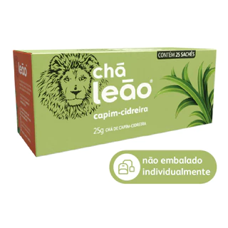 Chá Leão Capim-Cidreira 40g em sachês - 25 Unidades em Oferta na Shopee