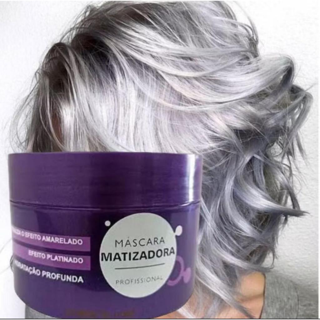 MATIZADOR platinum cabelos loiros branco grisalho máscara matizadora ...