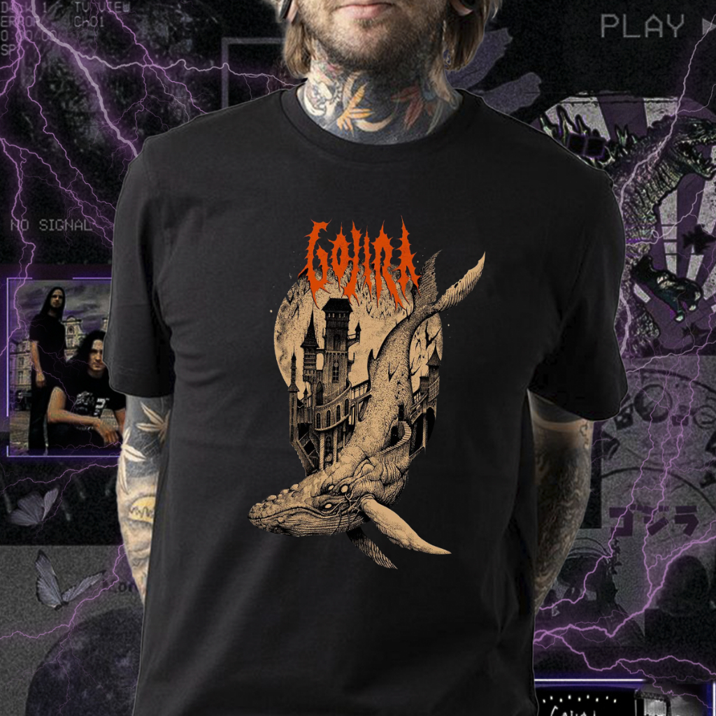 Camisa Camiseta Gojira Banda de Rock Unissex 100% Algodão