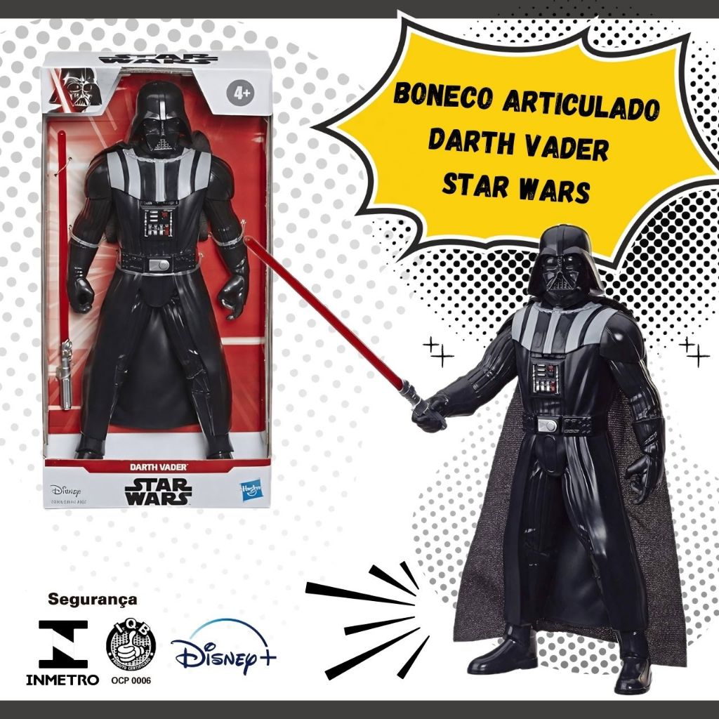 Boneco Articulado Star Wars Darth Vader Coleção Disney Brinquedo ...