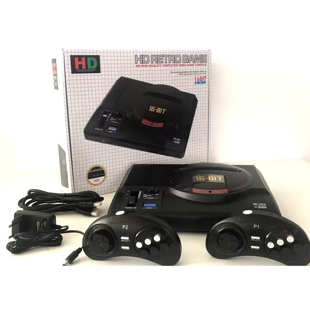 Mega Drive RETROAD 16 bits entrada HDMI e AV