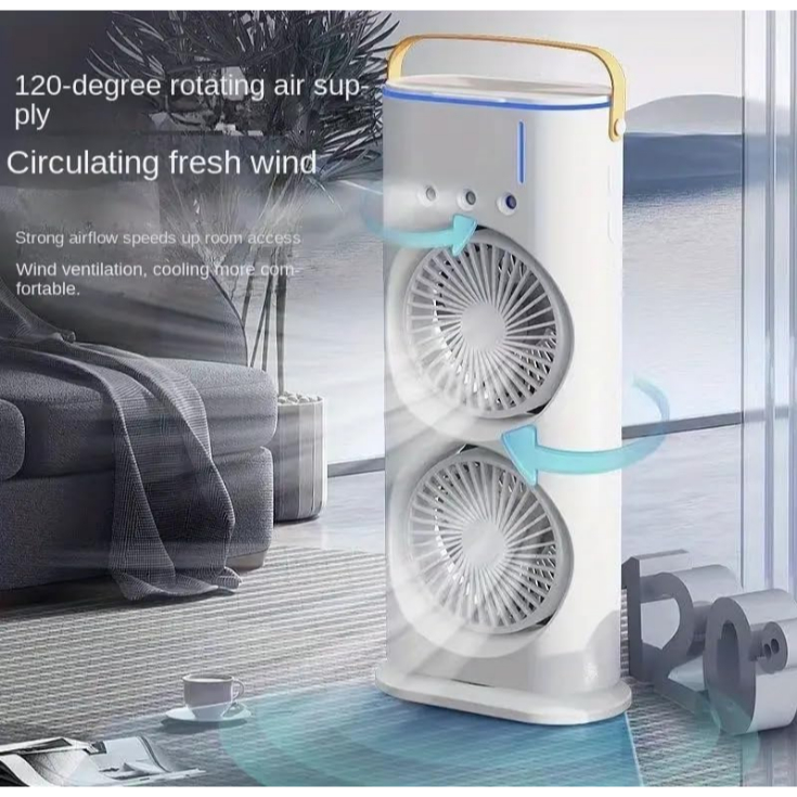 Ventilador De Nebulização Portátil Ventilador Oscilante De C