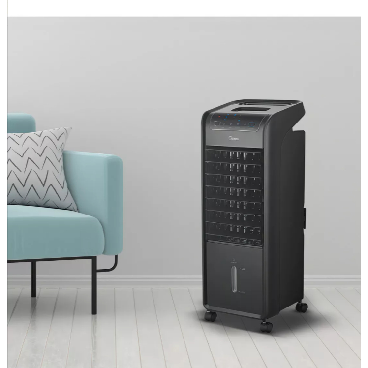 Climatizador de ar Portátil Midea 4,5lt Akaf preto/branco 110v 127v 220v