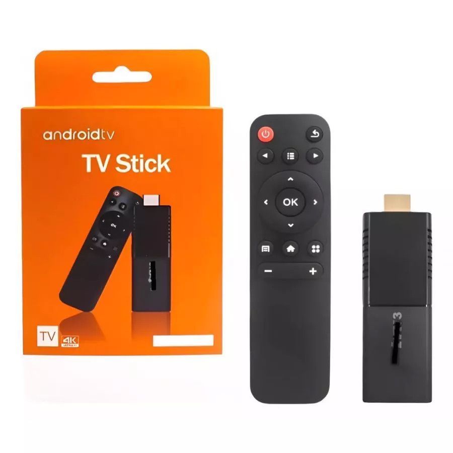Aparelho Box Stick 4K Android 12.1 Media Streaming com controle Remoto ...
