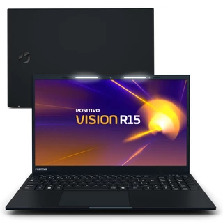 Notebook Positivo Vision R15 AMD® Ryzen 7-5700U Linux 8GB RAM 512GB SSD 15.6” Full HD IPS Lumina Bar