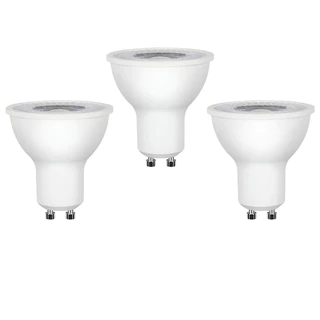 Kit 3 Lâmpada Mr16 Dicroica Led 7w 3000k Bivolt Gu10