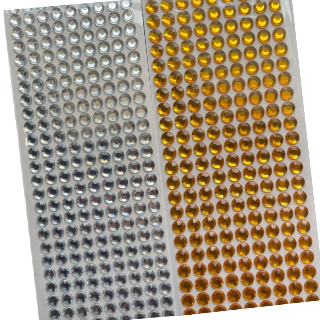 Sourcing Map Nastro Adesivo Con Strass Beige AB, 2,7m X 6mm, 3 File, Per Decorazioni Fai Da Te Su Telefono, Tazze, Scarpe