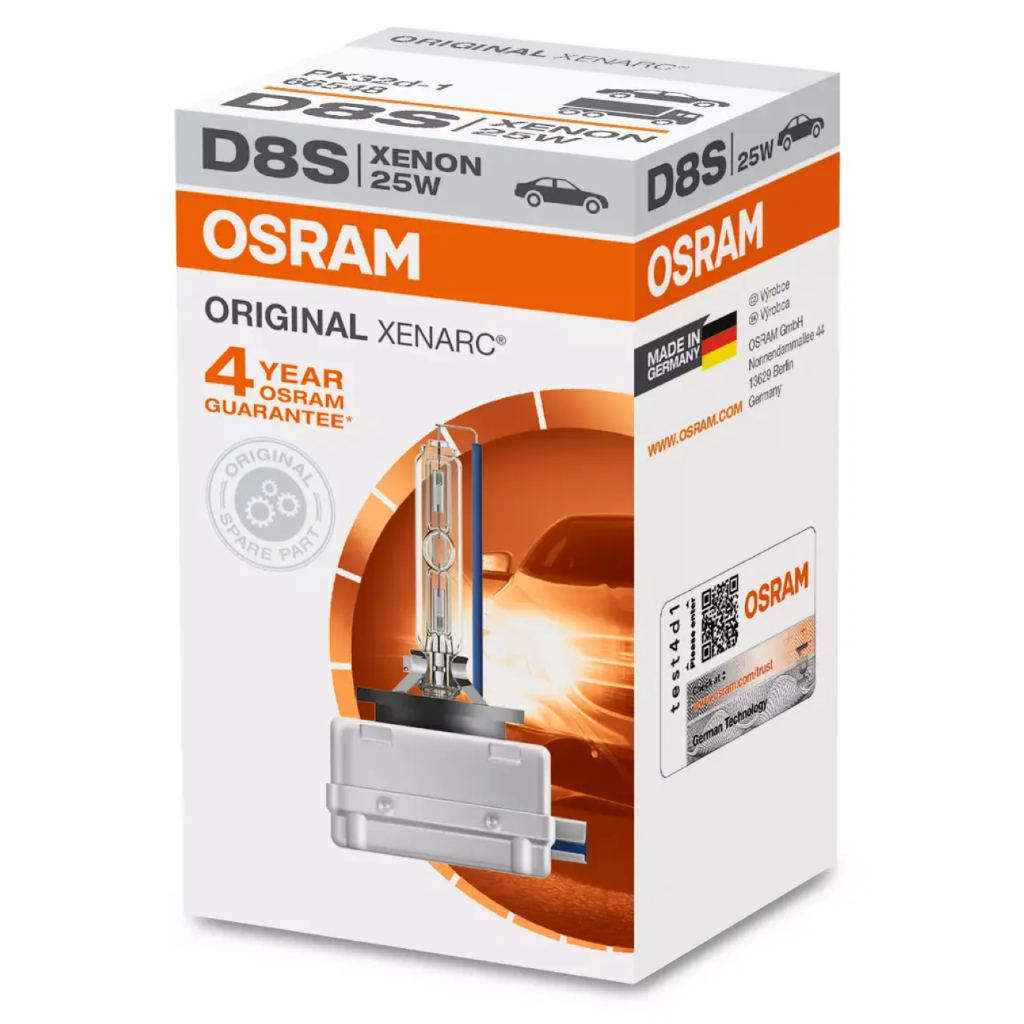 Lâmpada Osram Xenon HID Original Xenarc D8S 4500K 12v 25w