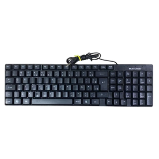 Teclado USB Multilaser TC193 Computador PC com teclas apagadas