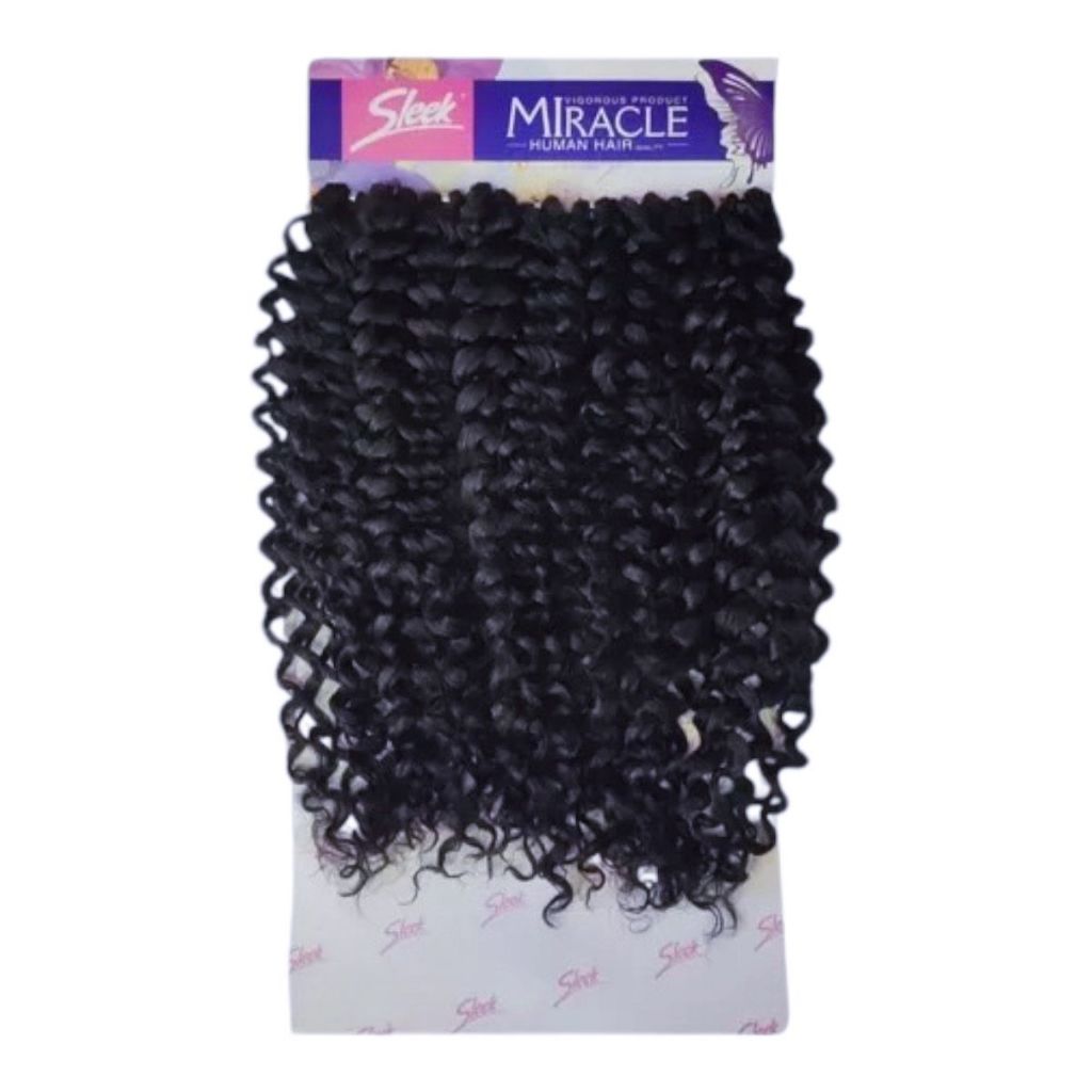 miracleマントルピース Cabelo Para Crochet Braids Human Hair Miracle 75cm + Agulha