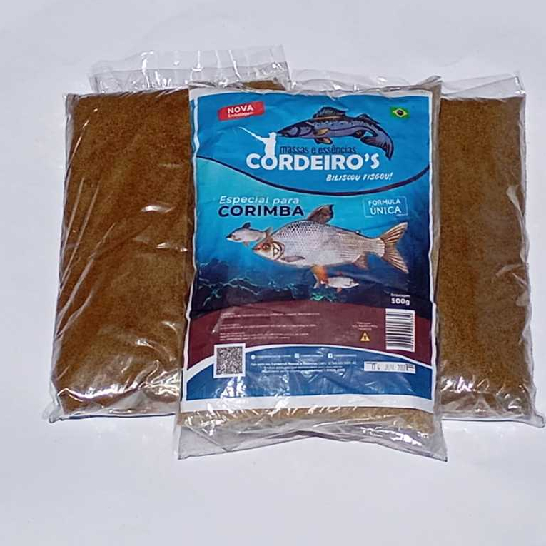 KIT C/3 MASSA DE PESCA CORDEIRO`S 500G ESPECIAL PARA CORIMBA (FORMULA ...