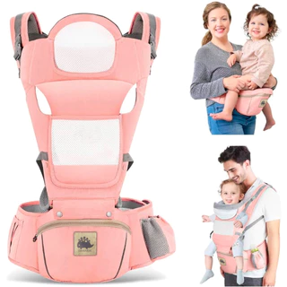 Banco De Cintura Para Bebê Canguru Bebe Passeio Varias Cores Mochila Infantil Hipseat QUE BOM