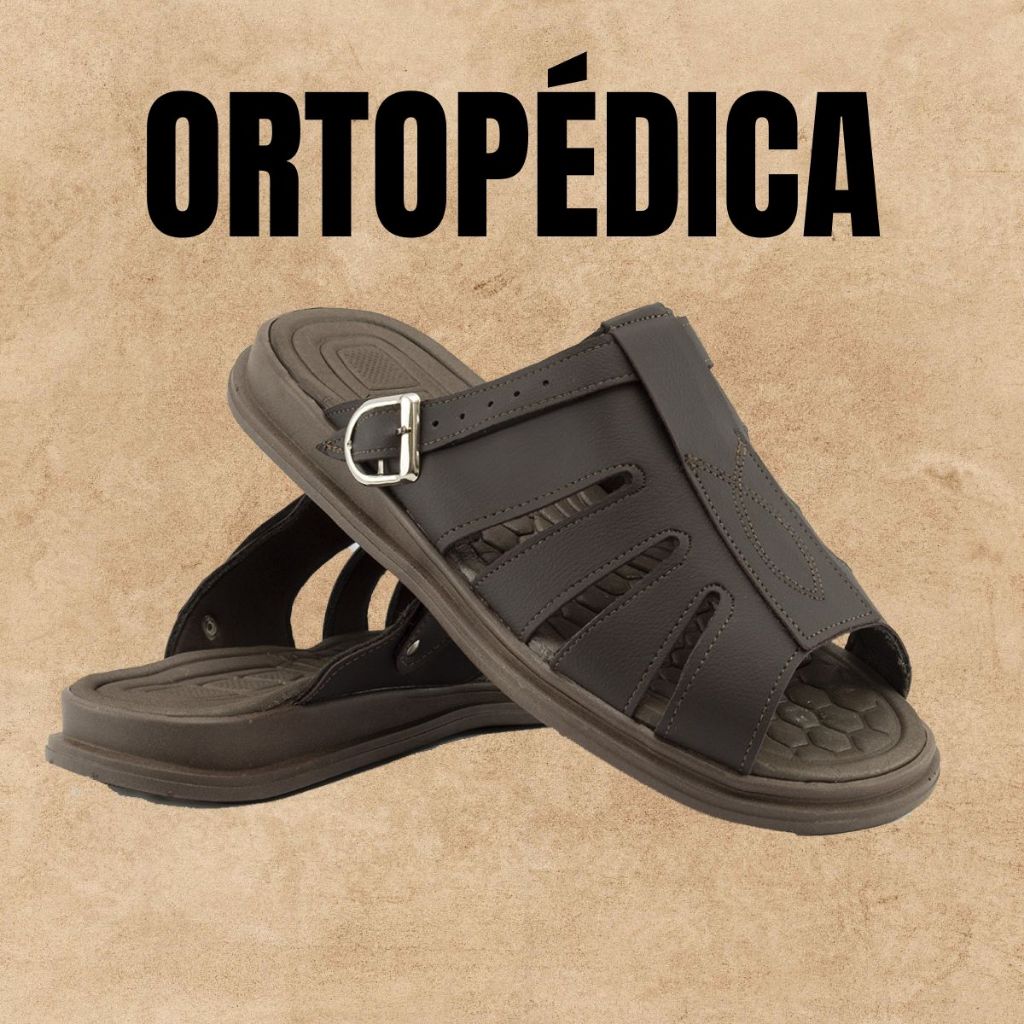 Sandalia Franciscana Ortopedica Lançamento Original Ante-Stres Sola Ante Derrapante Confortavel