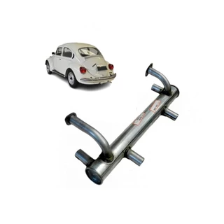 Escapamento Fusca 1300 1500 1600 67 ate 86 Sem Pré Aquecimento