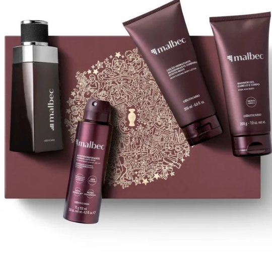 O Boticário Kit Presente Malbec 4 itens | Shopee Brasil